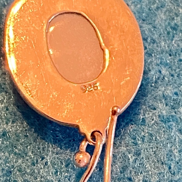 Moonstone silver earrings - Picture 2 of 6